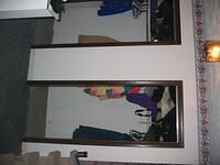 I decided the dark luan bifold doors are going to have to go as well.